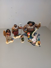 Moana Figure set X 6 Disney Collectable Colourful Collection 