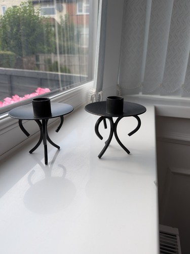 Pair vintage style black - pair, of