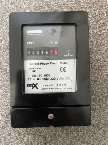 Single phase credit - meter, 80a