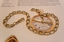 Pocket Watch Chain 10ct Rose