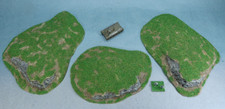 3 Medium sized Hills for 6mm