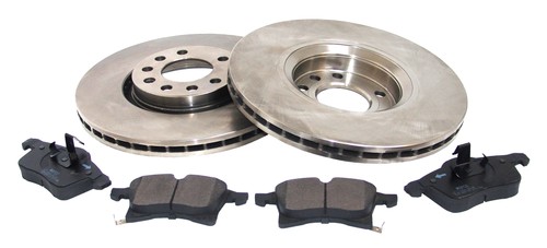 Front brake discs pads - discs,