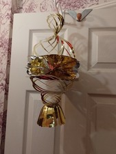 Four Hanging Christmas Foil Decorationns 1980s