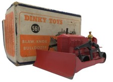 ORIGINAL VINTAGE DINKY TOYS 561 BLAW KNOX BULLDOZER BOXED DIECAST MODEL RED