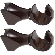  2 Pcs Wooden Bracket Curtain