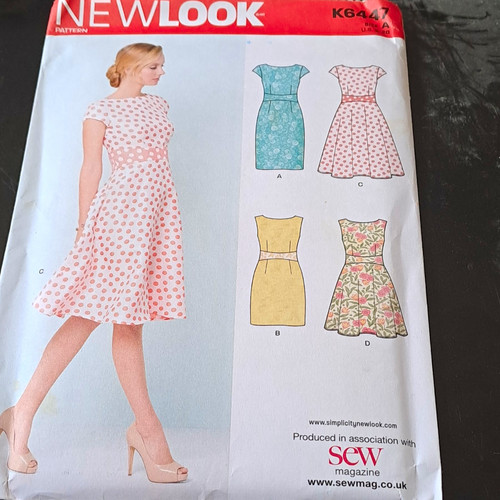 New look k6447 dress sewing - new,