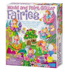 Mould and Paint Glitter FAIRIES Plaster Casting Kits - BRAND NEW