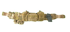 UKSF - Webbing Battle Belt - Multicam and Tan Pouches - Holster