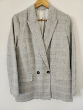 H&M Grey And White Blazer /