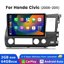 For Honda Civic III 2006-2011 Car Radio Stereo GPS NAVI CarPlay Android 14 WIFI