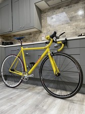OMEGA Steel track Fixie bike Yellow FREE DELIVERY 