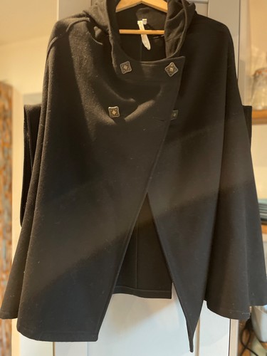 Black wool cape - from, paris