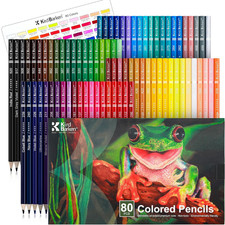 80 Colored Pencils, Soft Core