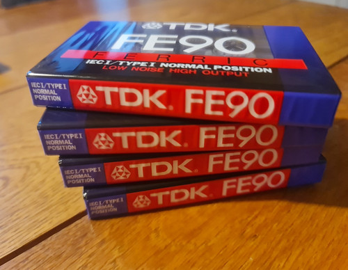 Tdk fe90 c90 blank audio - tdk,