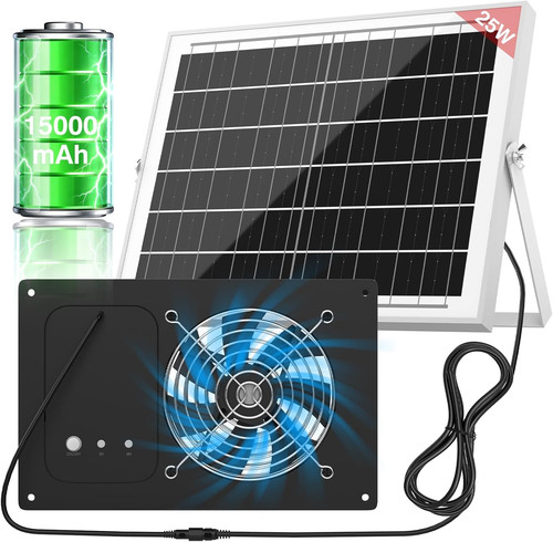 Solar panel fan - fan, 25w