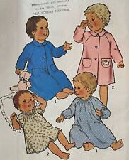 VINTAGE 1978 STYLE BABY NIGHTDRESS CHRISTENING GOWN PATTERN 2551 SIZE 6 MONTH 