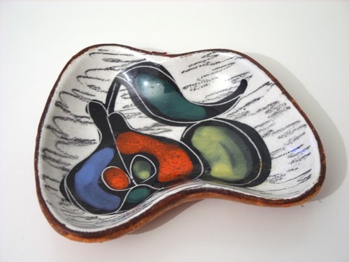 Vintage italian pottery fruits - vintage,