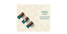 M&S Rich Dark Chocolate with Soft Marzipan Centre 138g