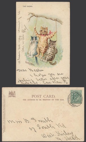 Louis wain artist - louis, signed