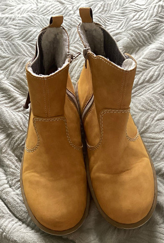 Rieker women tan suede ankle - rieker,