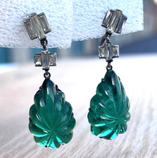 Antique Art Deco Emerald Green