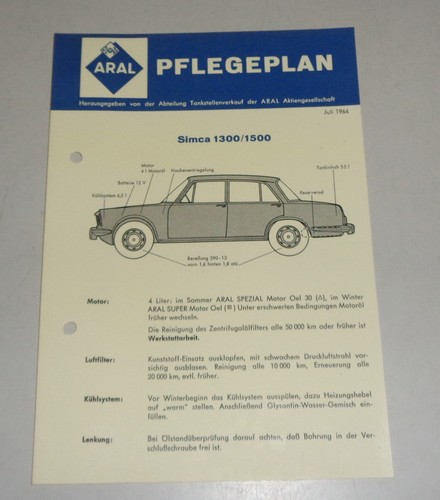 Service message aral simca - service,