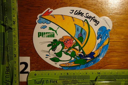 Old sticker sports shoes