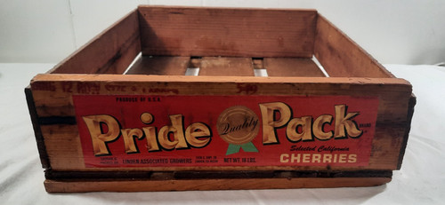 Vintage wooden crate pride - wooden,
