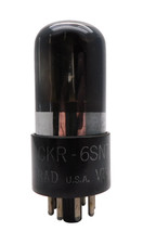 KEN-RAD JAN CKR 6SN7GT VT-231 Black Glass Valve Tube Used Tested (V62) #2