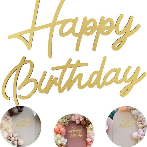 Happy birthday sign - sign, wooden