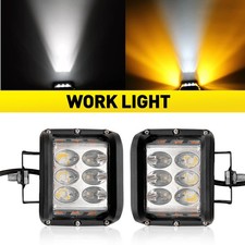 Pair 4inch Work Lights Spot Flood Combo LED Light Bar Reverse 12V Replacement