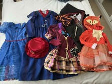 Girls Costume Bundle Book Day Age 7-8 Matilda Mary Poppins Mad Hatter HP 