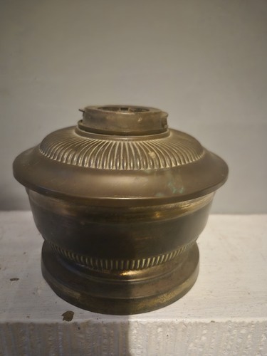Antique oil lamp base parts - oil, 2