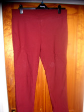 MR MAX TAN STRETCH STRAIGHT LEG TROUERS SIZE 22 INSIDE LEG 27 INS ELASTIC WAIST