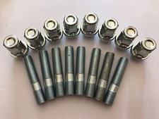 8 X M12X1.5 ALLOY WHEEL STUDS + NUT CONVERSION 60mm LONG FITS SAAB 65.1 1