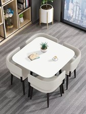 Wooden dining table and - dining, 4