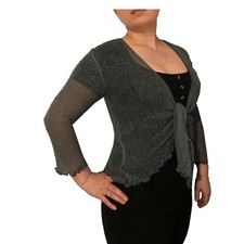 Womens Open Front Tie Up Shrug