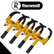 4 x Caravan Wheel Clamp Lock