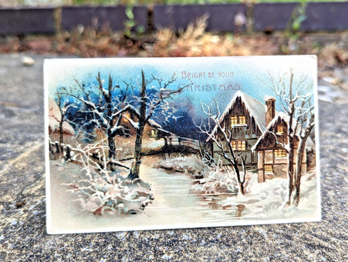 Vintage 1904 christmas river - 1904,
