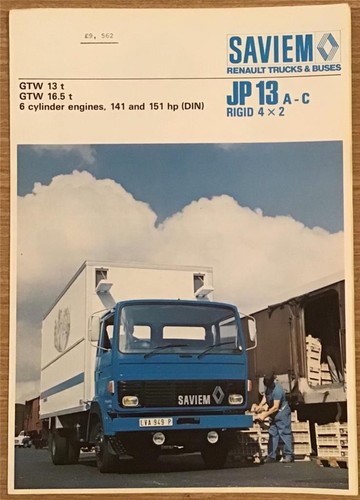 Renault saviem jp13 - saviem, a-c