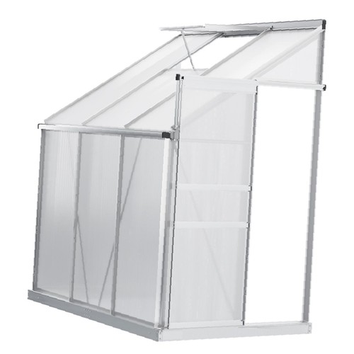 6x4ft clear lean greenhouse - lean-to,
