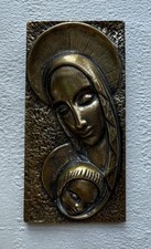 Vintage Solid Bronze Madonna &