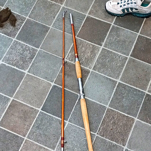 Vintage bamboo fishing rod - fishing,