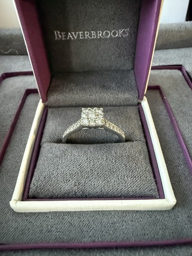 White gold diamond - diamond, cluster