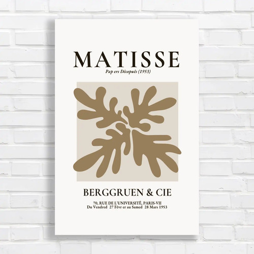 Matisse cutout abstract sepia - abstract,