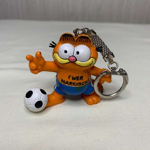 Vtg garfield keyring 1981 - garfield,