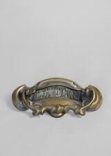 Antique Original Art Nouveau Brass Letter Box with Door Knocker