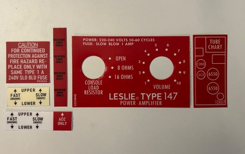 Leslie speaker 147 - leslie, amp