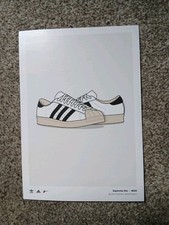 Adidas Promo Advertising Postcard Sneaker Trainer Plimsole Old School