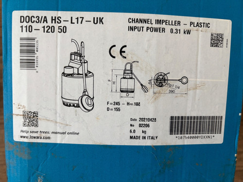 Lowara doc3 l17 - lowara, uk